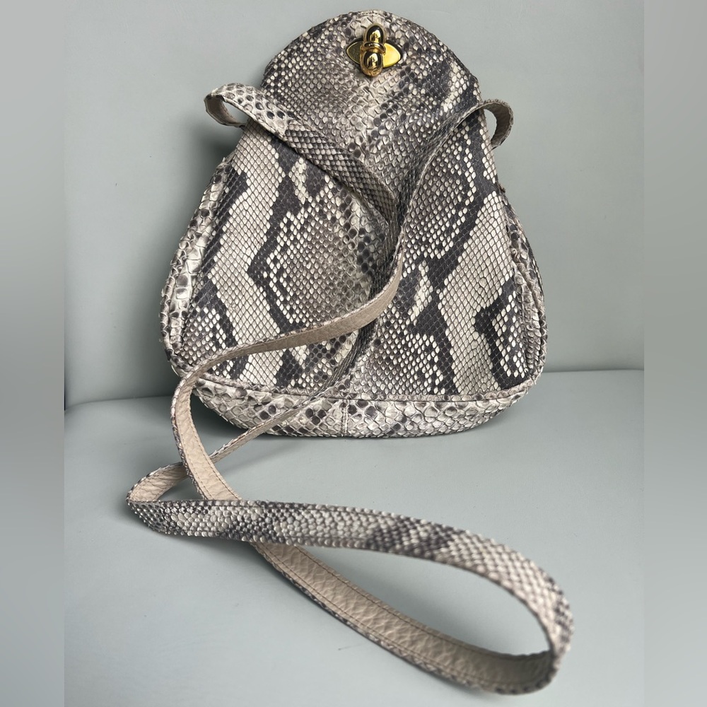 Stuart Weitzman snakeskin cross body bag